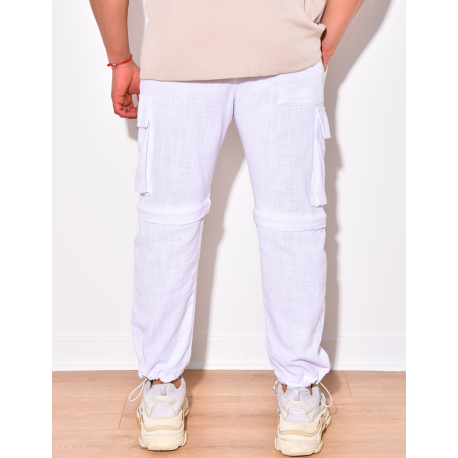 Pantalon cargo à zip Pantalon cargo à zip