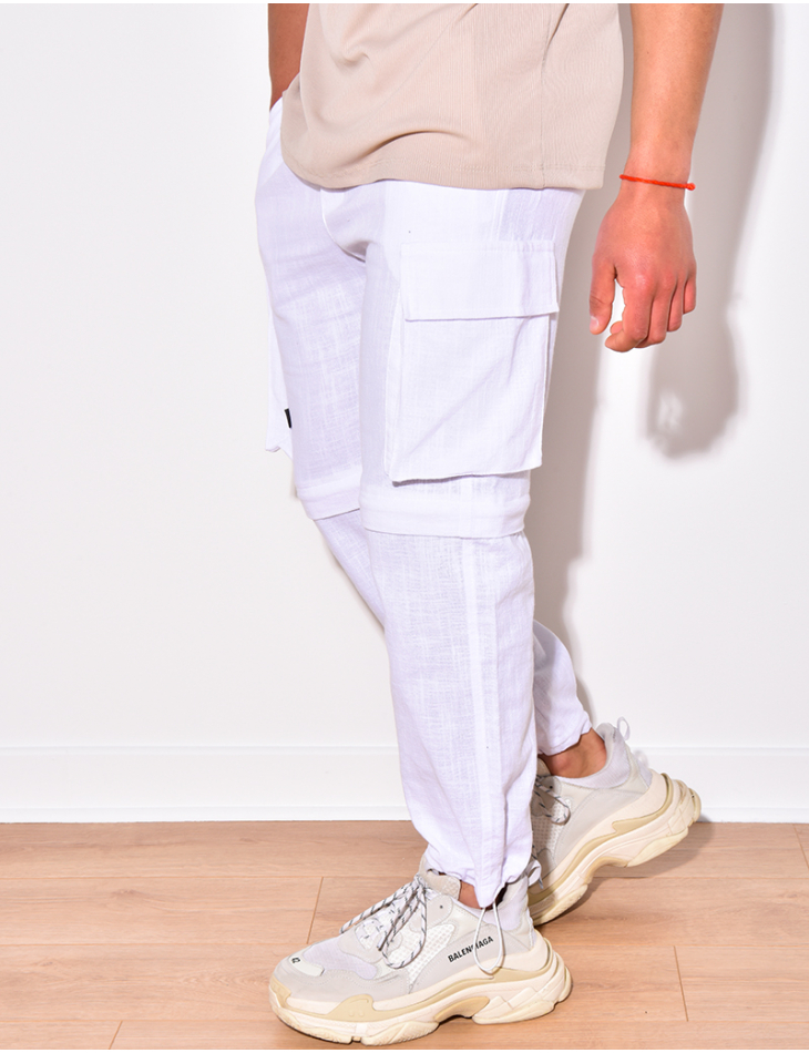 Pantalon cargo à zip Pantalon cargo à zip