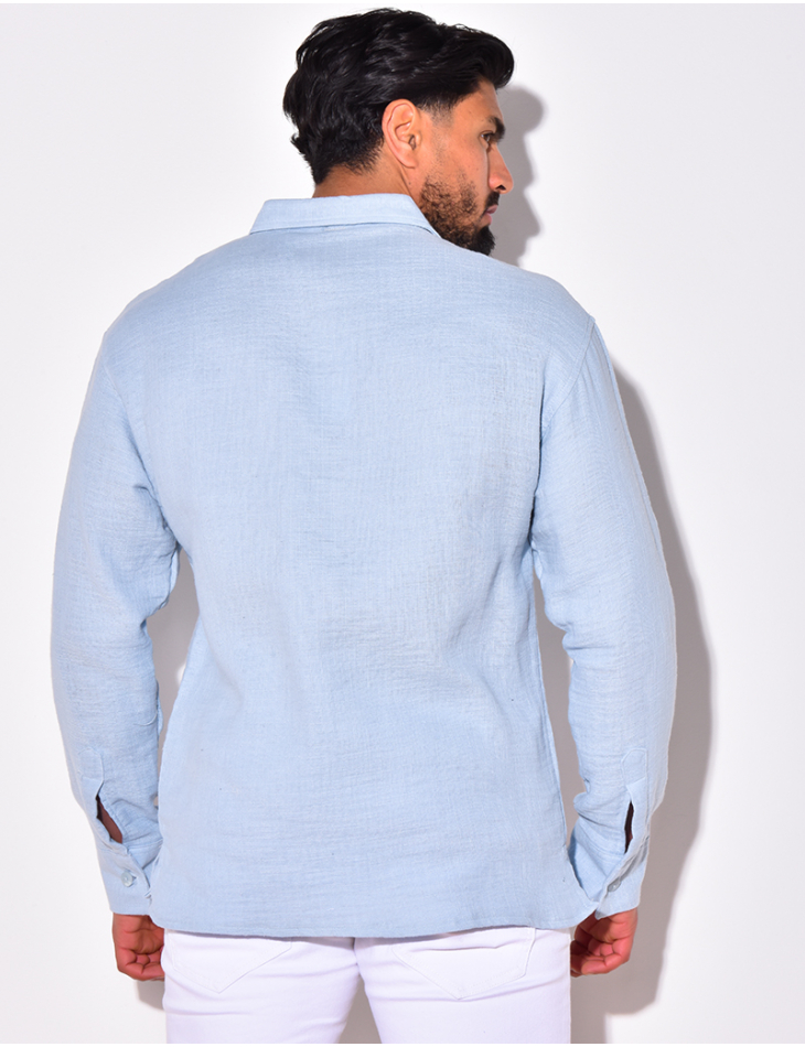 Chemise en lin avec poches Chemise en lin avec poches