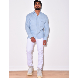 Chemise en lin avec poches Chemise en lin avec poches