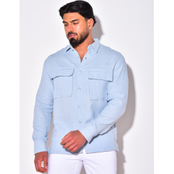 Chemise en lin avec poches Chemise en lin avec poches