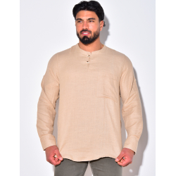 T-shirt en lin manches longues T-shirt en lin manches longues