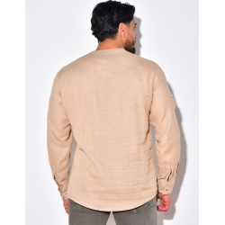 T-shirt en lin manches longues T-shirt en lin manches longues