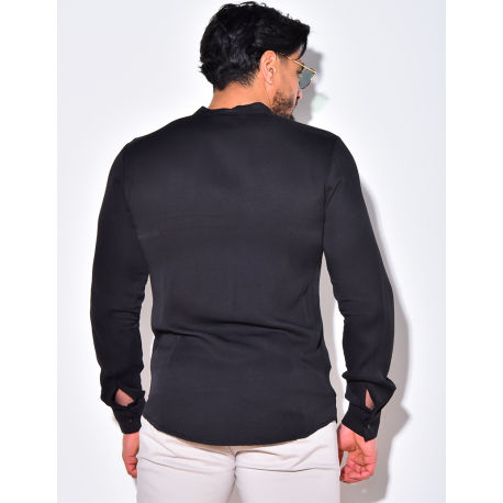 Chemise fluide à col rond Chemise fluide à col rond