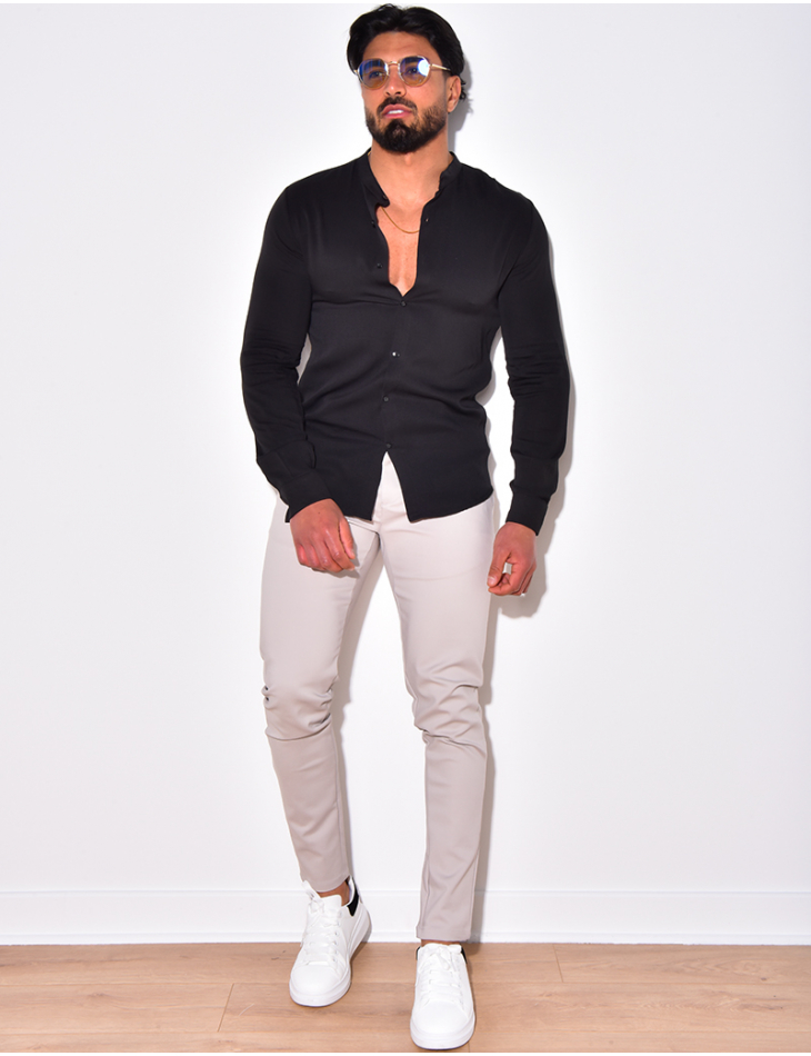 Chemise fluide à col rond Chemise fluide à col rond