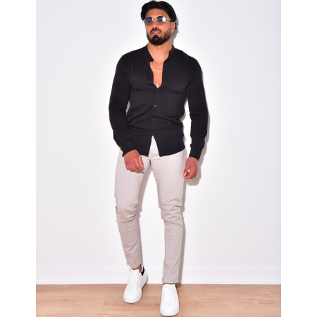 Chemise fluide à col rond Chemise fluide à col rond