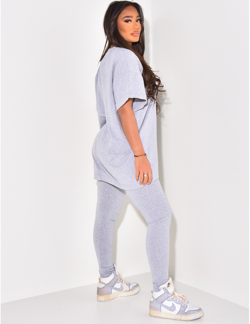 Ensemble legging et t-shirt oversize