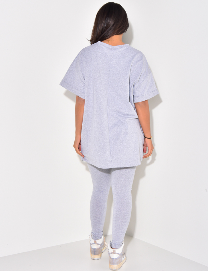 Ensemble legging et t-shirt oversize