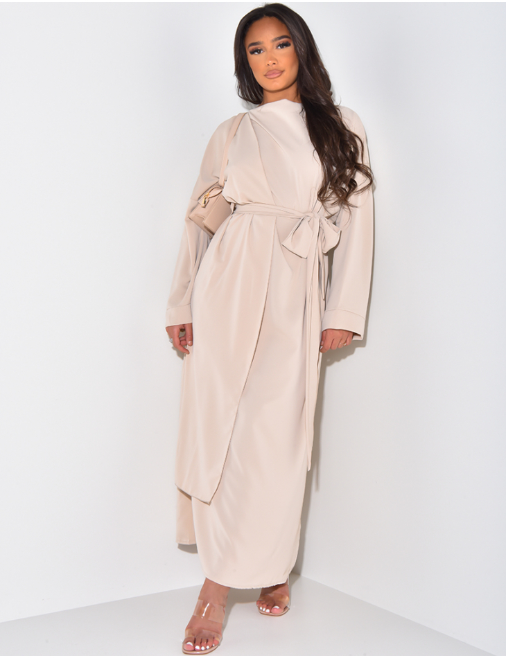 Robe longue fluide à nouer