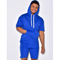 Ensemble short et t-shirt à capuche Ensemble short et t-shirt à capuche