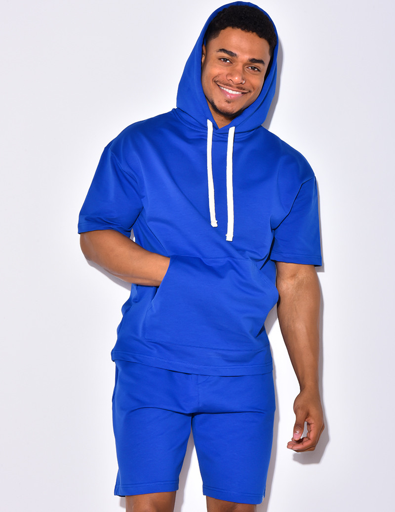 Ensemble short et t-shirt à capuche