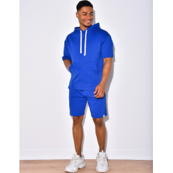 Ensemble short et t-shirt à capuche Ensemble short et t-shirt à capuche