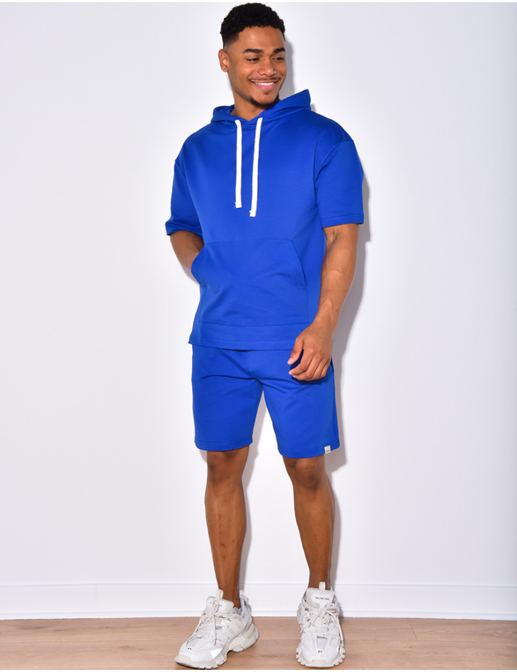 Ensemble short et t-shirt à capuche Ensemble short et t-shirt à capuche
