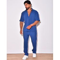 Ensemble chemise et pantalon plissée Ensemble chemise et pantalon plissée