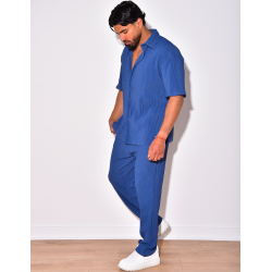 Ensemble chemise et pantalon plissée Ensemble chemise et pantalon plissée