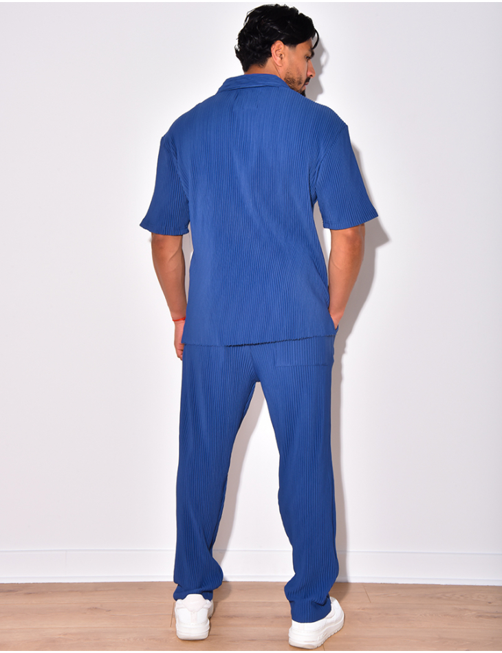 Ensemble chemise et pantalon plissée Ensemble chemise et pantalon plissée