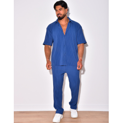 Ensemble chemise et pantalon plissée Ensemble chemise et pantalon plissée