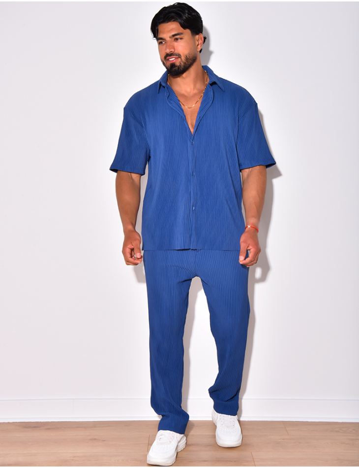 Ensemble chemise et pantalon plissée Ensemble chemise et pantalon plissée