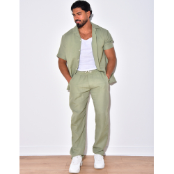 Ensemble pantalon et chemise en coton Ensemble pantalon et chemise en coton