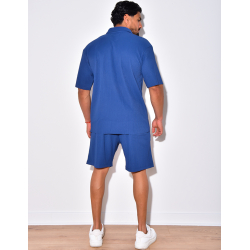 Ensemble short et chemise côtelé Ensemble short et chemise côtelé