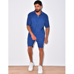 Ensemble short et chemise côtelé Ensemble short et chemise côtelé