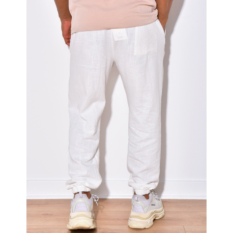 Pantalon léger resserré aux chevilles Pantalon léger resserré aux chevilles