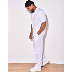 Ensemble pantalon et chemise en coton