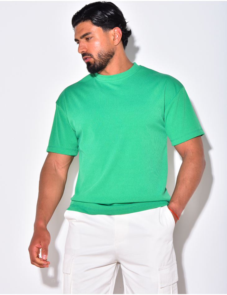 T-shirt côtelé T-shirt côtelé