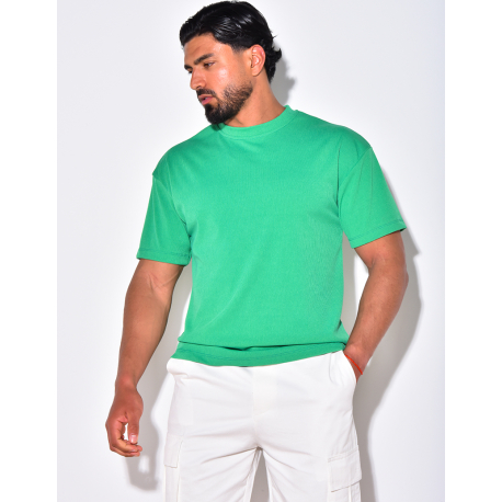 T-shirt côtelé T-shirt côtelé