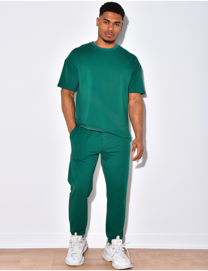 Plain basic jogging bottoms and top