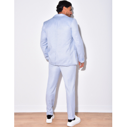 Ensemble de costume 2 pièce veste ceinturée et pantalon