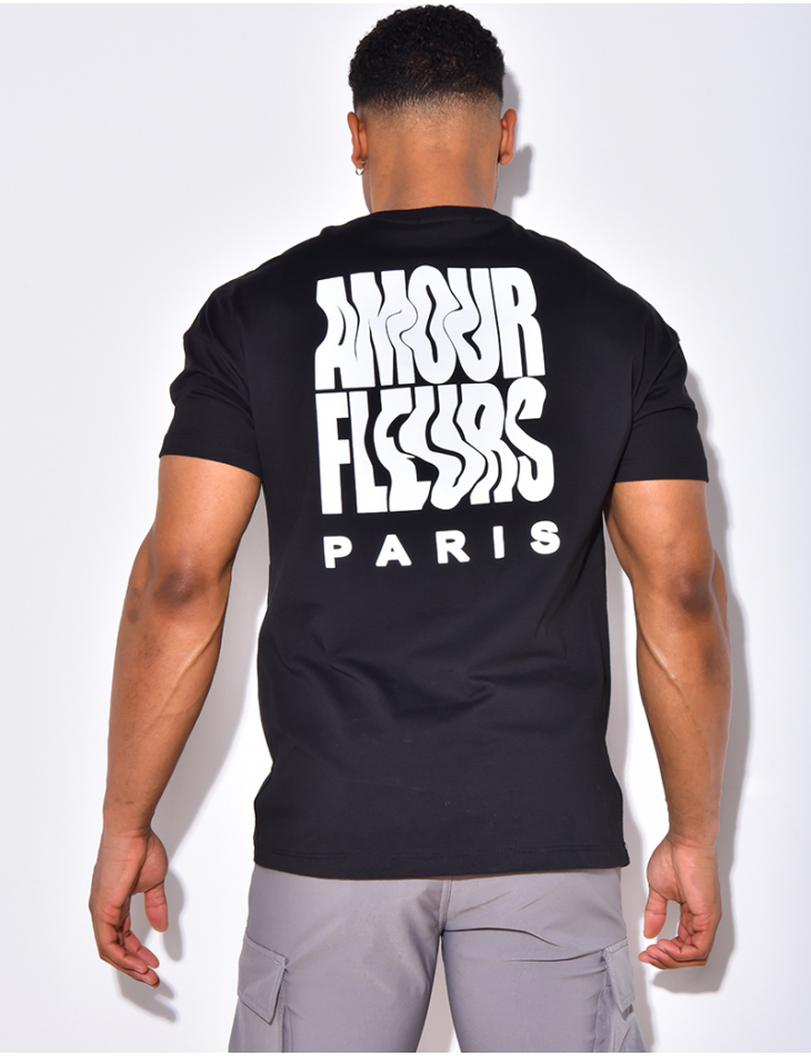 T-shirt homme "Amour fleurs"