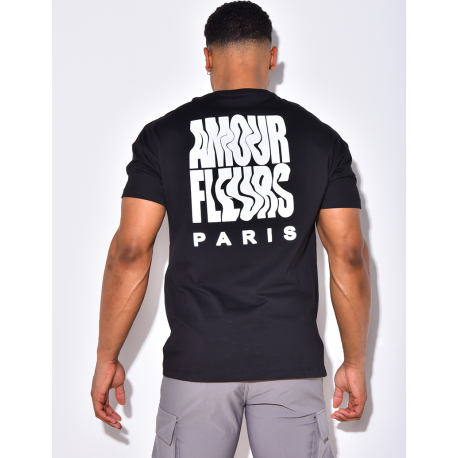 T-shirt homme "Amour fleurs"