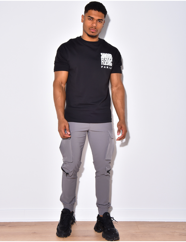 T-shirt homme "Amour fleurs"