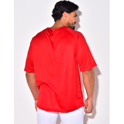 T-shirt homme à boutonner