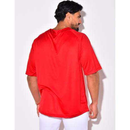 T-shirt homme à boutonner