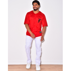 T-shirt homme à boutonner