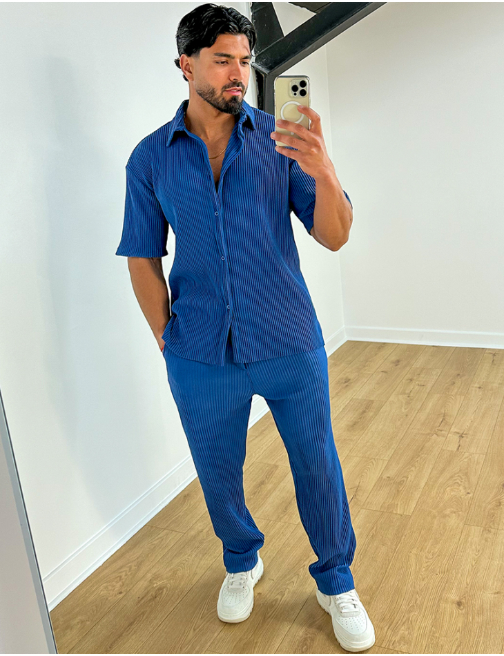 Chemise plissée homme outlet