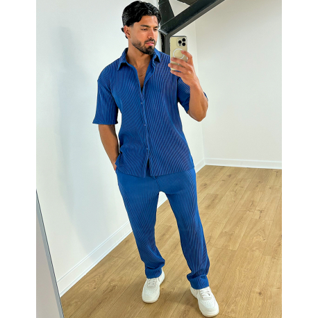 Ensemble chemise et pantalon plissée Ensemble chemise et pantalon plissée