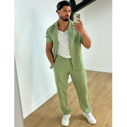 Ensemble pantalon et chemise en coton Ensemble pantalon et chemise en coton