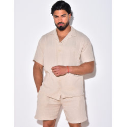 Ensemble short et chemise en lin Ensemble short et chemise en lin