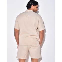 Ensemble short et chemise en lin Ensemble short et chemise en lin