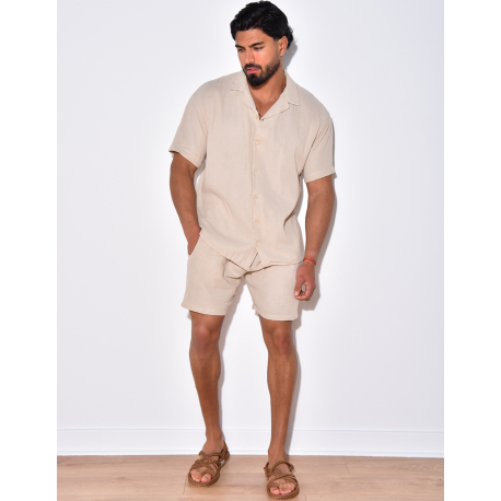 Ensemble short et chemise en lin Ensemble short et chemise en lin