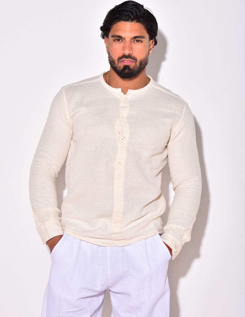 T-shirt à boutonner