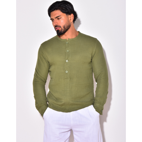 T-shirt à boutonner