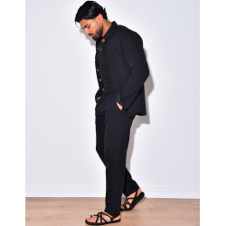 Ensemble chemise à manches longue à poches et pantalon Ensemble chemise à manches longue à poches et pantalon