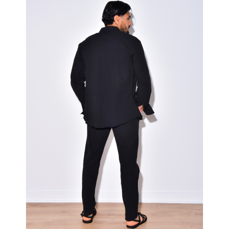 Ensemble chemise à manches longue à poches et pantalon Ensemble chemise à manches longue à poches et pantalon