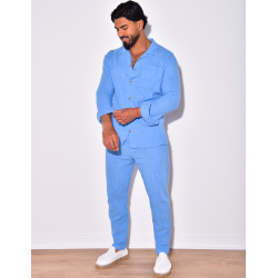 Ensemble pantalon et chemise en lin Ensemble pantalon et chemise en lin