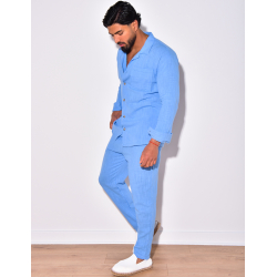 Ensemble pantalon et chemise en lin Ensemble pantalon et chemise en lin