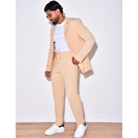 Ensemble de costume 2 pièces à petits carreaux